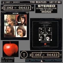 THE BEATLES DISCOGRAPHY FRANCE 1970 05 11 LET IT BE - D 1 - APPLE - T 2C 062- 04433 Y - pic 6