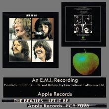 THE BEATLES DISCOGRAPHY FRANCE 1970 05 11 LET IT BE - K - APPLE  - PCS 7096 - 1973 EXPORT UK - pic 6
