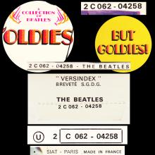THE BEATLES DISCOGRAPHY FRANCE 1967 01 06 A COLLECTION OF BEATLES OLDIES BUT GOLDIES - M - 2C 062-04258 - 1971 00 00 - pic 7