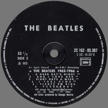 THE BEATLES DISCOGRAPHY FRANCE 1973 04 19 THE BEATLES ⁄ 1962-1966 - Ux2 2C 162-05307 ⁄ 8 - pic 4