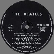 THE BEATLES DISCOGRAPHY FRANCE 1973 04 19 THE BEATLES ⁄ 1962-1966 - Ux2 2C 162-05307 ⁄ 8 - pic 5