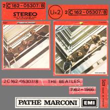 THE BEATLES DISCOGRAPHY FRANCE 1973 04 19 THE BEATLES ⁄ 1962-1966 - Ux2 2C 162-05307 ⁄ 8 - pic 8