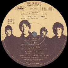 THE BEATLES DISCOGRAPHY FRANCE 1977 00 00 THE BEATLES LOVE SONGS  - 2 C154-06550⁄1 - UK PCSP 7212 - pic 7