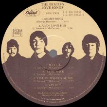 THE BEATLES DISCOGRAPHY FRANCE 1977 00 00 THE BEATLES LOVE SONGS  - 2 C154-06550⁄1 - UK PCSP 7212 - pic 8
