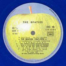 THE BEATLES DISCOGRAPHY FRANCE 1979 00 00 BEATLES ⁄ 1967-1970 - 2xY DC 19⁄20  - Blue vinyl - pic 7