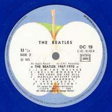 THE BEATLES DISCOGRAPHY FRANCE 1979 00 00 BEATLES ⁄ 1967-1970 - 2xY DC 19⁄20  - Blue vinyl - pic 8