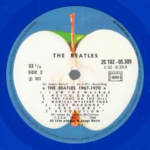 THE BEATLES DISCOGRAPHY FRANCE 1979 00 00 BEATLES ⁄ 1967-1970 - Bx2 2C 162-05309⁄10 - Blue vinyl - pic 8