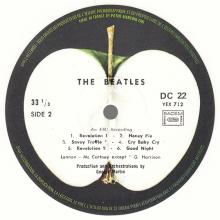 THE BEATLES DISCOGRAPHY FRANCE 1979 00 00 THE BEATLES (WHITE ALBUM) - DC 21⁄22 - White vinyl  - pic 10