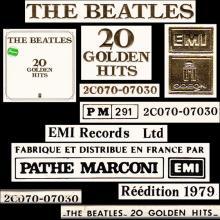 THE BEATLES DISCOGRAPHY FRANCE 1979 05 00 THE BEATLES 20 GOLDEN HITS - 2C070-07030 - pic 5