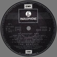 THE BEATLES DISCOGRAPHY FRANCE 1982 18 10 - 20 GREATEST HITS THE BEATLES - 2C 070-07675 - pic 6