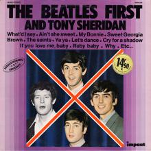 THE BEATLES DISCOGRAPHY FRANCE 1982 THE BEATLES FIRST AND TONY SHERIDAN - A - IMPACT 6886 556 - pic 1