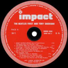 THE BEATLES DISCOGRAPHY FRANCE 1982 THE BEATLES FIRST AND TONY SHERIDAN - A - IMPACT 6886 556 - pic 4