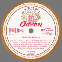 THE BEATLES DISCOGRAPHY GERMANY 1963 12 00  WITH THE BEATLES - B - RED WHITE GOLD ODEON - STO 83568 - pic 4