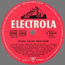 THE BEATLES DISCOGRAPHY GERMANY 1964 04 00 KOMM , GIB MIR DEINE HAND - ELECTROLA - E 83 659 - WCLP 892 - pic 4