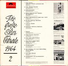 THE BEATLES DISCOGRAPHY GERMANY 1964 05 00 DIE GROSSE STARPARADE 1964 2 - POLYDOR STEREO 237 368 - pic 1