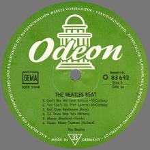 THE BEATLES DISCOGRAPHY GERMANY 1964 06 00  THE BEATLES BEAT - A - GREEN ODEON - O 83692 -1 - pic 1