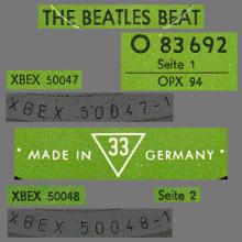 THE BEATLES DISCOGRAPHY GERMANY 1964 06 00  THE BEATLES BEAT - A - GREEN ODEON - O 83692 -1 - pic 5