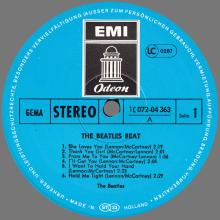 THE BEATLES DISCOGRAPHY GERMANY 1964 06 00  THE BEATLES BEAT - D - 1981 - BLUE ODEON - 1C 072-04.363  - pic 1