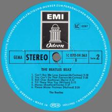 THE BEATLES DISCOGRAPHY GERMANY 1964 06 00  THE BEATLES BEAT - D - 1977 - BLUE ODEON - 1C 072-04.363  - pic 4