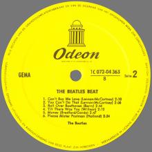 THE BEATLES DISCOGRAPHY GERMANY 1964 06 00  THE BEATLES BEAT - E - 1981 - YELLOW ODEON - 1C 072-04.363  - pic 1