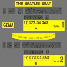 THE BEATLES DISCOGRAPHY HOLLAND 1964 06 00 - THE BEATLES BEAT - E - 1981 - YELLOW ODEON - 1C 072-04.363  - pic 3