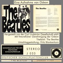 THE BEATLES DISCOGRAPHY GERMANY 1964 06 00 THE BEATLES - B - DEUTSCHER SCHALLPLATTENCLUB - ODEON STEREO J 033 - pic 6