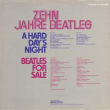 THE BEATLES DISCOGRAPHY GERMANY 1964 07 00  A HARD DAY'S NIGHT - G - BLUE LABEL 1C 062-04145 -10 YEARS BEATLES - pic 8