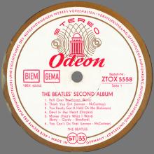 THE BEATLES DISCOGRAPHY GERMANY 1964 07 00 BEATLES' SECOND ALBUM - A - RED WHITE GOLD ODEON - ZTOX 5558 - pic 3
