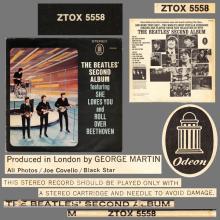 THE BEATLES DISCOGRAPHY GERMANY 1964 07 00 BEATLES' SECOND ALBUM - A - RED WHITE GOLD ODEON - ZTOX 5558 - pic 6