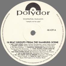 THE BEATLES DISCOGRAPHY GERMANY 1964 08 00 16 BEAT GROUPS FROM THE HAMBURG SCENE - PROMO - POLYDOR 46 439 - pic 1