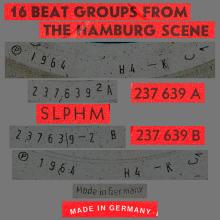 THE BEATLES DISCOGRAPHY GERMANY 1964 08 00 16 BEAT GROUPS FROM THE HAMBURG SCENE - SLPHM 237 639  - pic 5
