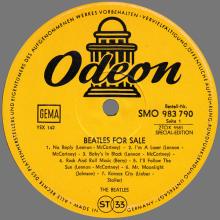 THE BEATLES DISCOGRAPHY GERMANY 1964 12 04  BEATLES FOR SALE - C - EXPORT SWITZERLAND YELLOW LABEL - SMO 983790 - pic 1