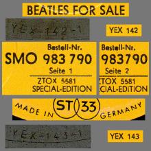 THE BEATLES DISCOGRAPHY GERMANY 1964 12 04  BEATLES FOR SALE - C - EXPORT SWITZERLAND YELLOW LABEL - SMO 983790 - pic 5