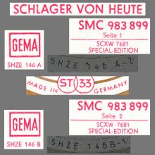 THE BEATLES DISCOGRAPHY GERMANY 1965 00 00 SCHLAGER VON HEUTE - EXPORT RED WHITE GOLD LABEL - SMC 983 899 - pic 5