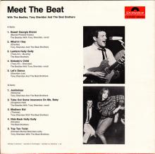 THE BEATLES DISCOGRAPHY GERMANY 1965 02 00 MEET THE BEAT - POLYDOR CLUB SONDERAUFLAGE - 10 INCH - J 73 557 MONO - pic 1