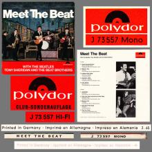 THE BEATLES DISCOGRAPHY GERMANY 1965 02 00 MEET THE BEAT - POLYDOR CLUB SONDERAUFLAGE - 10 INCH - J 73 557 MONO - pic 6