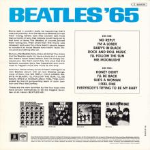 THE BEATLES DISCOGRAPHY GERMANY 1965 06 00 BEATLES' 65 - C - 1969 - BLUE ODEON - 1C 062-04 201 - pic 2