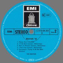 THE BEATLES DISCOGRAPHY GERMANY 1965 06 00 BEATLES' 65 - D - 1977 - BLUE ODEON - 1C 072-04 201 - pic 1