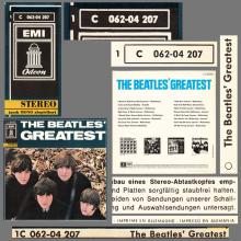 THE BEATLES DISCOGRAPHY GERMANY 1965 07 00 THE BEATLES' GREATEST - F - BLUE LABEL - 1C 062-04207 - MFP - pic 7