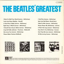 THE BEATLES DISCOGRAPHY GERMANY 1965 07 00 THE BEATLES' GREATEST - E - BLUE LABEL - 1C 062-04207 - pic 2
