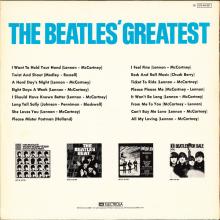 THE BEATLES DISCOGRAPHY GERMANY 1965 07 00 THE BEATLES' GREATEST - H - BLUE LABEL - 1C 072-04207 - pic 2