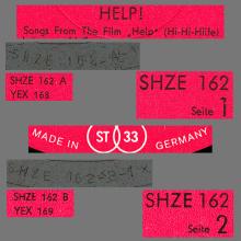 THE BEATLES DISCOGRAPHY GERMANY 1965 08 00 HELP ! - E - HÖR ZU RED LABEL - SHZE 162 - pic 5