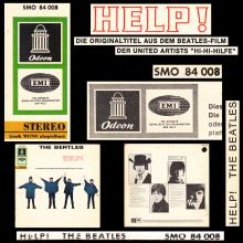THE BEATLES DISCOGRAPHY GERMANY 1965 08 00 HELP ! - B - RED WHITE GOLD ODEON - SMO 84 008  - pic 1
