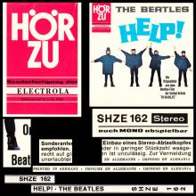 THE BEATLES DISCOGRAPHY GERMANY 1965 08 00 HELP ! - F - HÖR ZU RED LABEL - SHZE 162 - pic 6