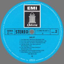 THE BEATLES DISCOGRAPHY GERMANY 1965 08 00 HELP ! - I - BLUE ODEON EMI LABEL - 1C 062-04257 n  - pic 4
