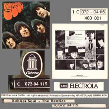 THE BEATLES DISCOGRAPHY GERMANY 1965 12 00 RUBBER SOUL - E - 2 - BLUE LABEL - 1C 072-04115 - RECORD MADE IN HOLLAND - pic 6