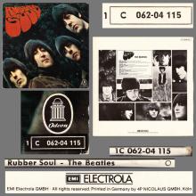 THE BEATLES DISCOGRAPHY GERMANY 1965 12 00 RUBBER SOUL - D - 4 - BLUE LABEL - 1C 062-04115 - MFP - pic 6