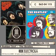 THE BEATLES DISCOGRAPHY GERMANY 1965 12 00 RUBBER SOUL - D - 4 - BLUE LABEL - 1C 062-04115 - MFP - pic 7