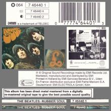 THE BEATLES DISCOGRAPHY GERMANY 1965 12 00 RUBBER SOUL - H - BLACK LABEL - EEC - 064-7 46440 1 - 0 77774 64401 3 - pic 6