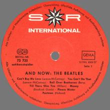 THE BEATLES DISCOGRAPHY GERMANY 1966 04 00 AND NOW : THE BEATLES - A - S*R INTERNATIONAL 73 735 - pic 1